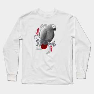 African Grey Parrot Long Sleeve T-Shirt